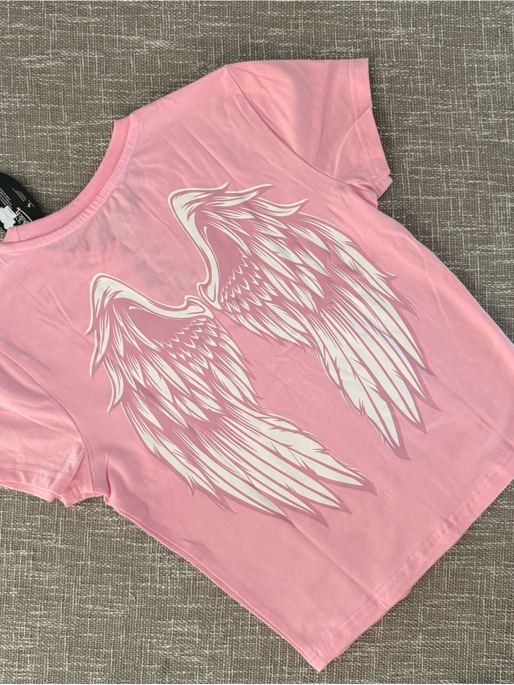 Von Dutch Light Pink Tee BRAND NEW SZ MEDIUM WOMENS BABY TEE - Picture 2 of 3